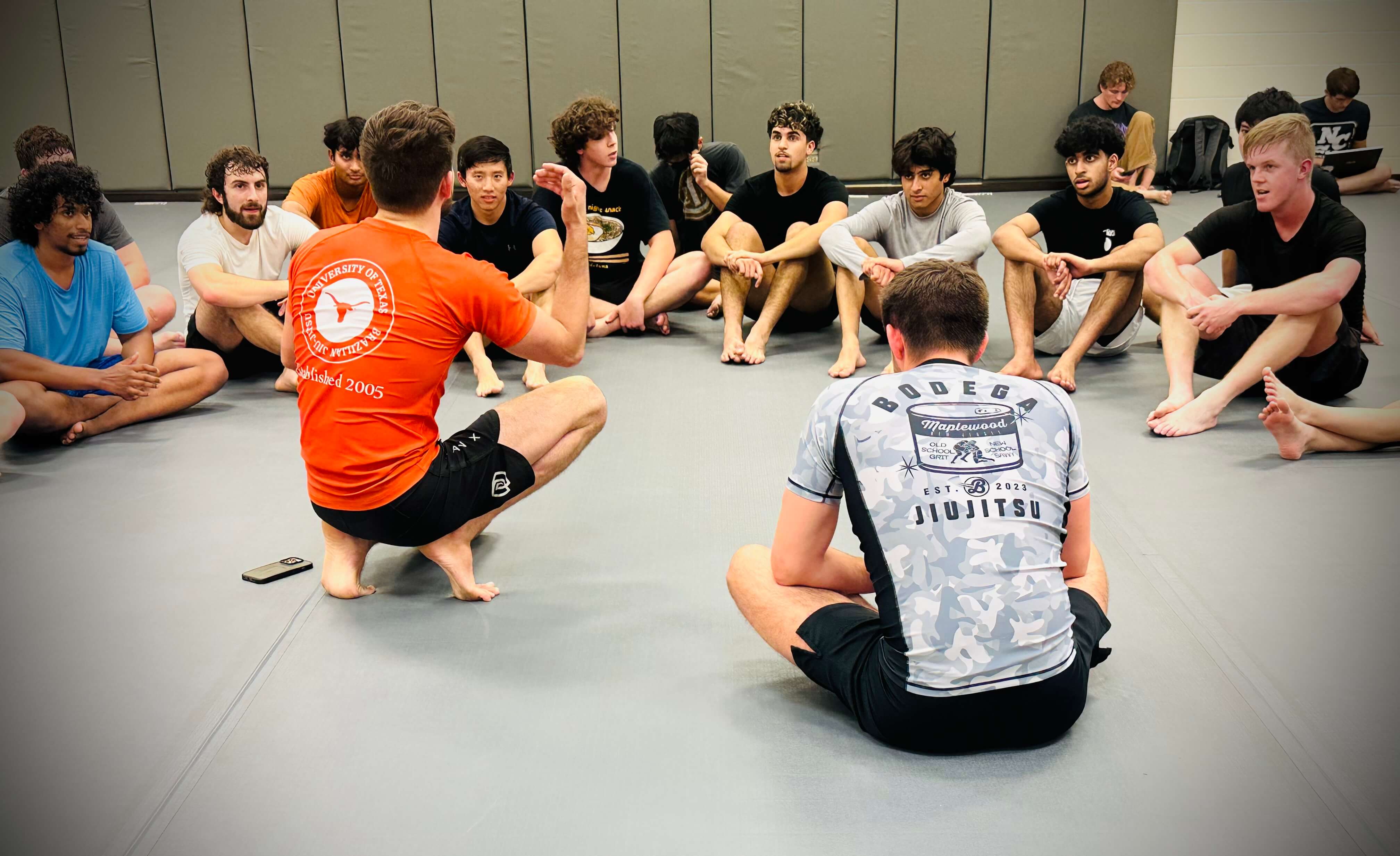 No-Gi Brazilian Jiu-Jitsu training at Modern Art Jiu-Jitsu academy in Austin, Texas